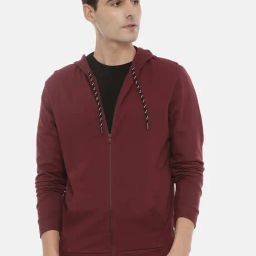 3PIN Maroon Regular Fit Cotton Solid Sweatshirt-picture-20