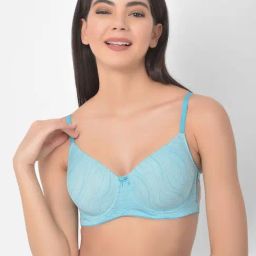 Clovia Blue Under Wired Padded T-Shirt Bra-image-76