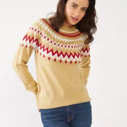 Zink London Multicolor Printed Sweater-image-22