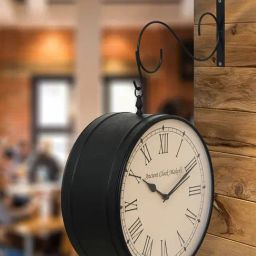 CHRONIKLE Black Iron Wall Clock-24