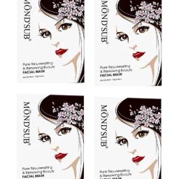 MONDSUB Pure Rejuvenating Face Sheet Masks (Pack of 4) - 25 gm Each-image-78