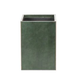 Home4U 'ZENN' Olive Green Leather 25.4 cm Waste Basket - Set of 1-image-76