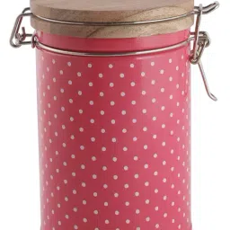 HAZEL Pink Galvanized Metal Container with Clip Lock (1.13L)-25