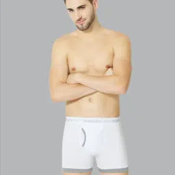 Vh Innerwear White Cotton Regular Fit Trunks-picture-16