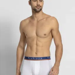Vh Innerwear White Cotton Regular Fit Trunks-picture-16
