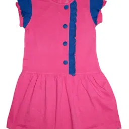 Kiddopanti Kids Pink Solid Dress-image-95