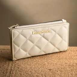 Louis Stitch White Quilted Small Clutch-image-92