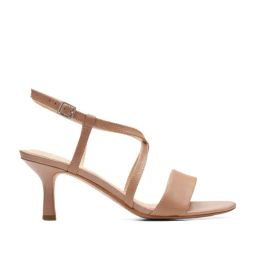 Clarks Women's Amali Buckle Beige Cross Strap Stilettos-image-71
