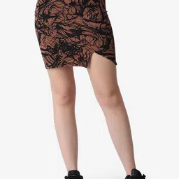 Popwings Printed Above Knee Length Pencil Skirt-picture-50