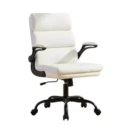 CHAIRTECH Mid/Medium/Low Height Adjustable Office Chair Leatherette White for Office & Professional Use-image-99