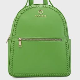 Caprese Green Faux Leather Large Backpack-15