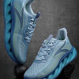 Action NITRO Men Mesh Running Non-Marking Shoes-image-4