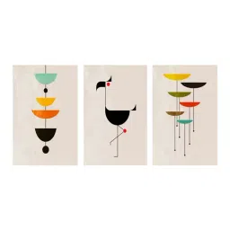 999Store Multicolor Duck Art 3 Frame Canvas Paintings image 2