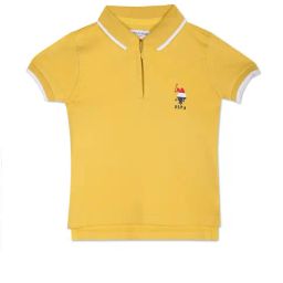 U.S. Polo Assn. Kids Mustard Solid T-Shirt-image-23