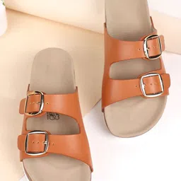 LOUD POUT Women Open Toe Flats with Buckles-image-74