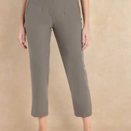 RAREISM Grey Cotton Blend Solid Trousers-image-61
