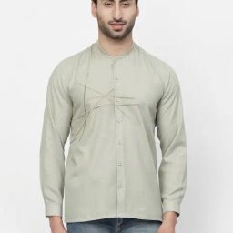 Lela Green Regular Fit Self Design Shirt-8