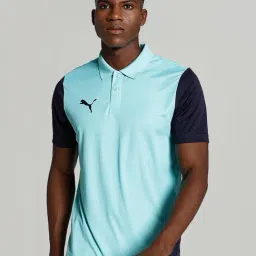 Puma Blue Performance Fit Fit Sports Polo-image-32