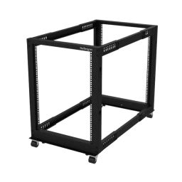 StarTech.com Black 15U Steel Server Rack with 4-Post Frame, 4POSTRACK15U-image-82