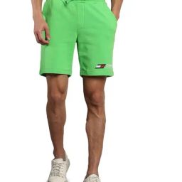 Tommy Hilfiger Spring Lime Cotton Regular Fit Shorts-picture-10