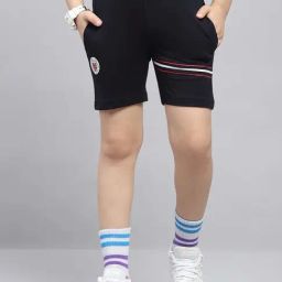 Monte Carlo Kids Navy Solid Regular Fit Shorts-image-21