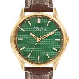 French Connection Men Dial & Leather Textured Straps Analogue Watch FCN088NBL-image-47