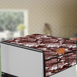 The Furnishing Tree Beige Printed Refrigerator Cover-image-27