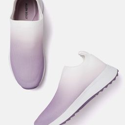 Allen Solly Women Woven Design Slip-On Sneakers-image-75