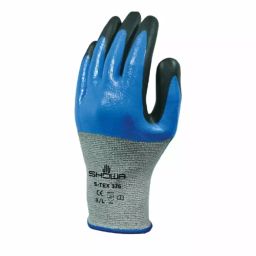 Showa S-TEX 376 Grey Polyester Stainless Steel Abrasion Resistant Cut Resistant Gloves Size 10 Nitrile Coating, SHOS3765-image-17