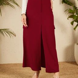 Marie Claire Red Maxi Skirt-picture-29