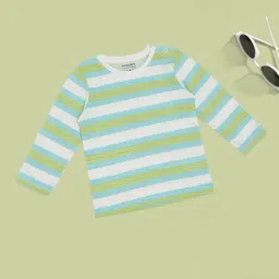Pantaloons Baby Boys Bright White Striped T-Shirt-picture-16
