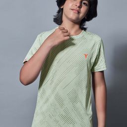 Technosport Boys Antimicrobial Applique Slim Fit T-shirt-54
