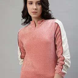 Iconic Women Colourblocked Sweatshirt-image-7