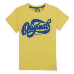 Gini & Jony Kids Yellow & Blue Printed T-Shirt-image-8