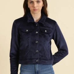 SHOWOFF Navy Regular Fit Jacket-14