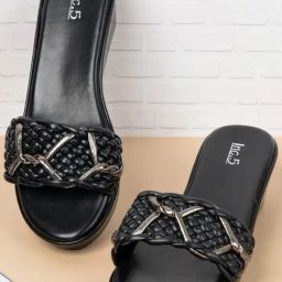 Inc.5 Women's Black Casual Wedges-image-94