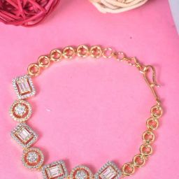 Saraf Rs Jewellery Gold Plated AD Studded Wraparound Designer Bracelet-39