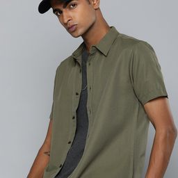 R.Code by The Roadster Life Co. Men Solid Casual Shirt-image-11