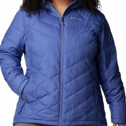 Columbia Blue Hooded Padded Jacket-picture-43
