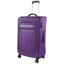 Nasher Miles Berlin Expander Soft-Sided Polyester Check-in  Purple 28 inch |75cm Trolley Bag-image-85