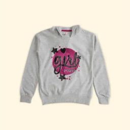 Pantaloons Junior Grey Cotton Embellished Full Sleeves Sweatshirt-image-15