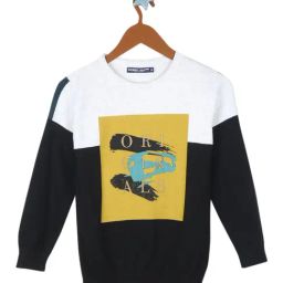 Monte Carlo Kids Black & White Printed Full Sleeves Sweatshirt-image-43