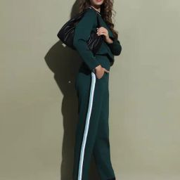 Vero Moda Teal Slim Fit High Rise Sweatpants-image-55