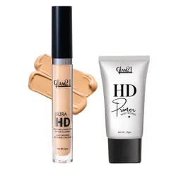 GLAM21 Set of Ultra HD Concealer 5g - Toast & Illuminating Primer 25g - 01-1