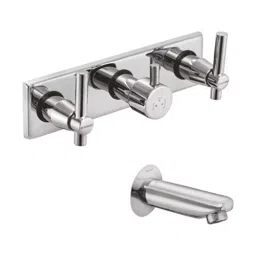 PLUMBER NETTO Concealed Wall Mixer, One Piece Composite Body, Wall Spout and Flange (Combo), NTO-510CB-image-96