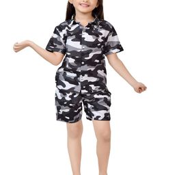 BAESD Girls Printed Pure Cotton Shirt With Shorts-image-58