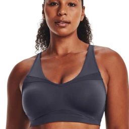 UNDER ARMOUR Charcoal Grey Sports Bra-image-1