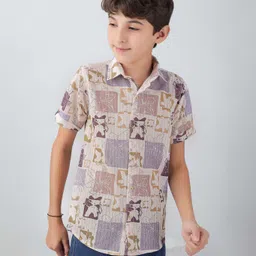BEARSOUL Boys Printed Casual Shirt-42