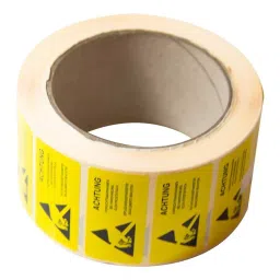 MULTICOMP PRO Pre Printed Labels LABEL, ESD CAUTION, 25MM X 50MM, YELLOW, 055-0084-0