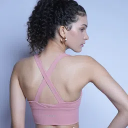 Myriad Full Coverage Lightly Padded Workout Bra With Moisture Wicking image 2